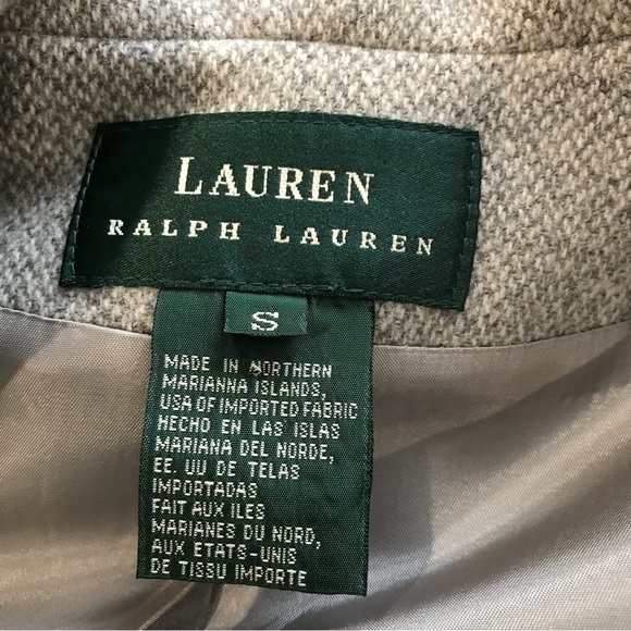 Ralph Lauren Grey Tweed Wool Jacket with Hood - Picture 3 of 7